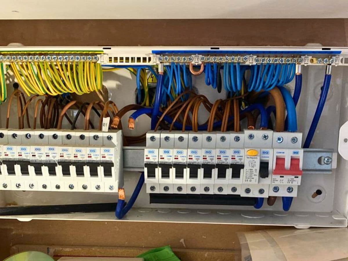 Consumer unit upgrade with tidy wiring in Hampton Wick