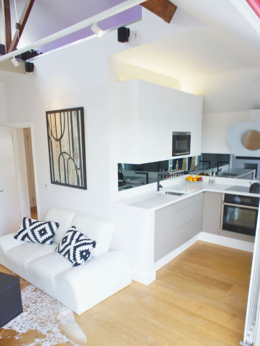 Over-cabinet LED lighting installation in a Teddington kitchen